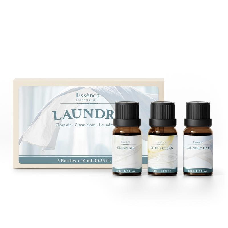 Essénca Laundry refill kit — Clean Air, Citrus Clean, and Laundry Day
